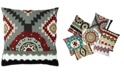 Mod Lifestyles Southwest Collection Kayali Aztec Embroidery Pillow, 20" X 20"